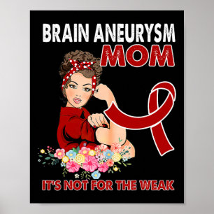 Brain Aneurysm Awareness Ribbon Poster