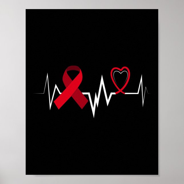 Brain Aneurysm Ribbon Brain Aneurysm Bewusstsein Poster (Vorne)