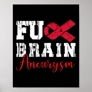 Brain Aneurysm Warrior Medical Poster