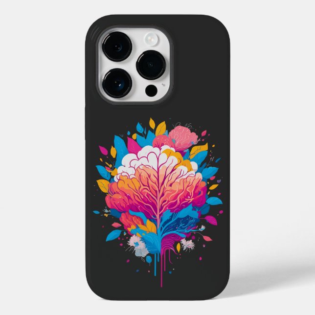 Brain-Art Case-Mate iPhone 14 Pro Hülle (Rückseite)