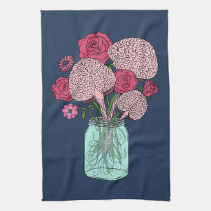 Brain Blume Bouquet Geschirrtuch