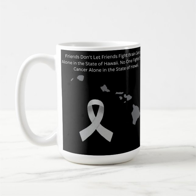 Brain Cancer Awareness in Hawaii Kaffeetasse (Links)