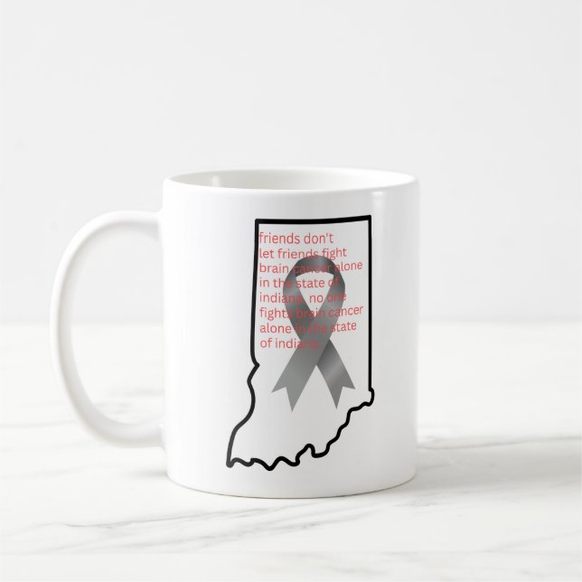 Brain Cancer Awareness in Indiana  Kaffeetasse (Links)