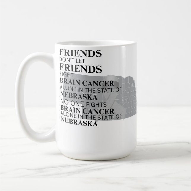 Brain Cancer Awareness in Nebraska  Kaffeetasse (Links)