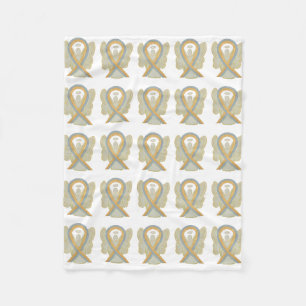 Brain Cancer Awareness Ribbon Blankets für Kinder Fleecedecke