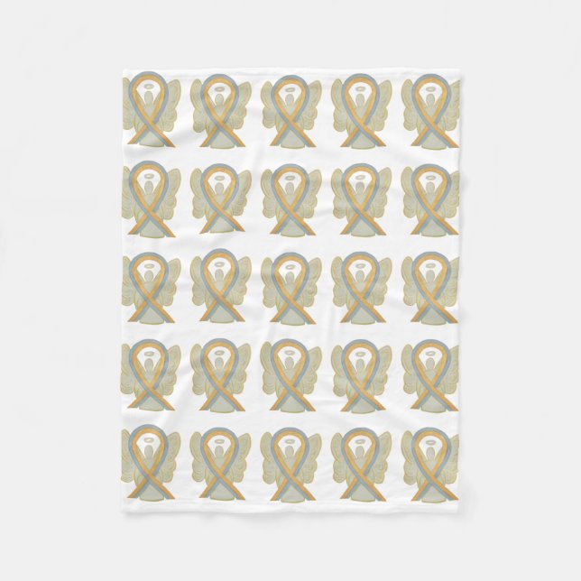 Brain Cancer Awareness Ribbon Blankets für Kinder Fleecedecke (Vorderseite)