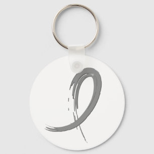 Brain Cancer's Grey Ribbon A4 Schlüsselanhänger