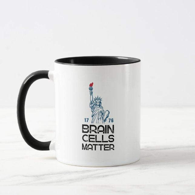 Brain Cells Matter Statue of Liberty Anti Trump Tasse (Links)