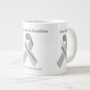 Brain Disease Awareness Ribbon Jumbo-Tasse