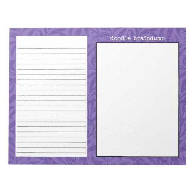 Brain Dump Doodles Journaling Notepad Notizblock (Vorderseite)