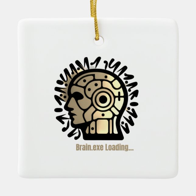 Brain.exe wird geladen… keramikornament (Vorderseite)
