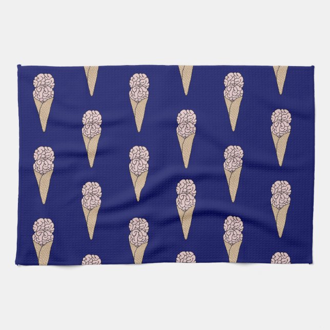 Brain Freeze Eiscreme Geschirrtuch (Horizontal)