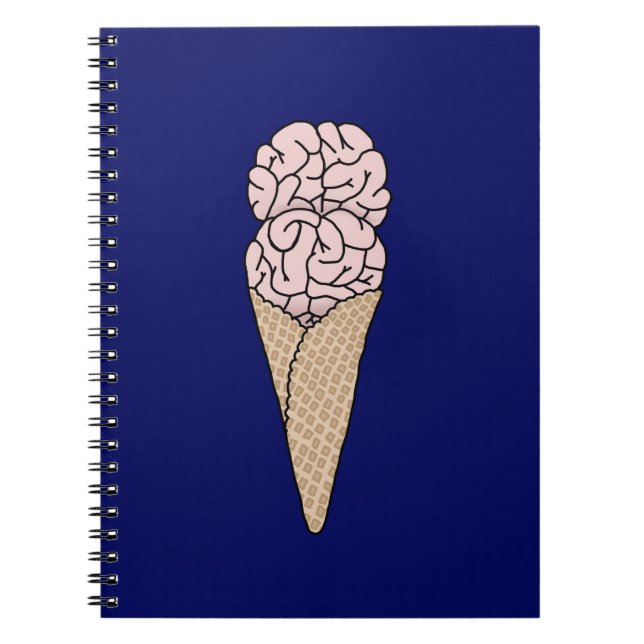 Brain Freeze Eiscreme Notizblock (Vorderseite)