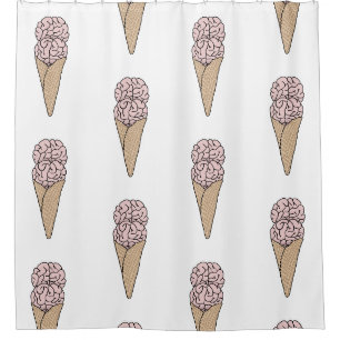 Brain Freeze Ice Creme Duschvorhang
