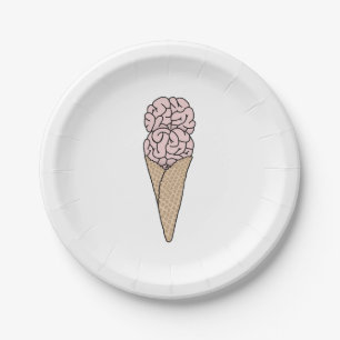 Brain Freeze Ice Creme Pappteller