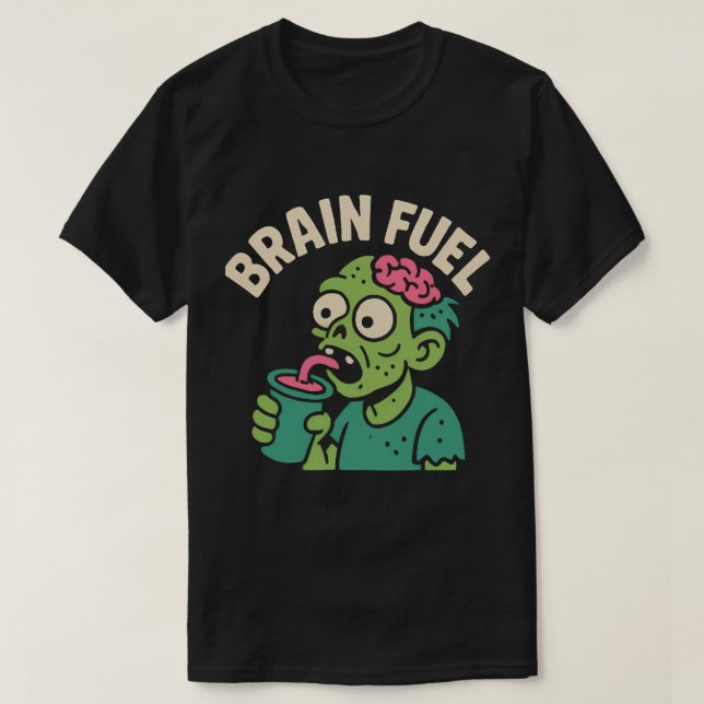 Brain Fuel Zombie T-Shirt (Design vorne)