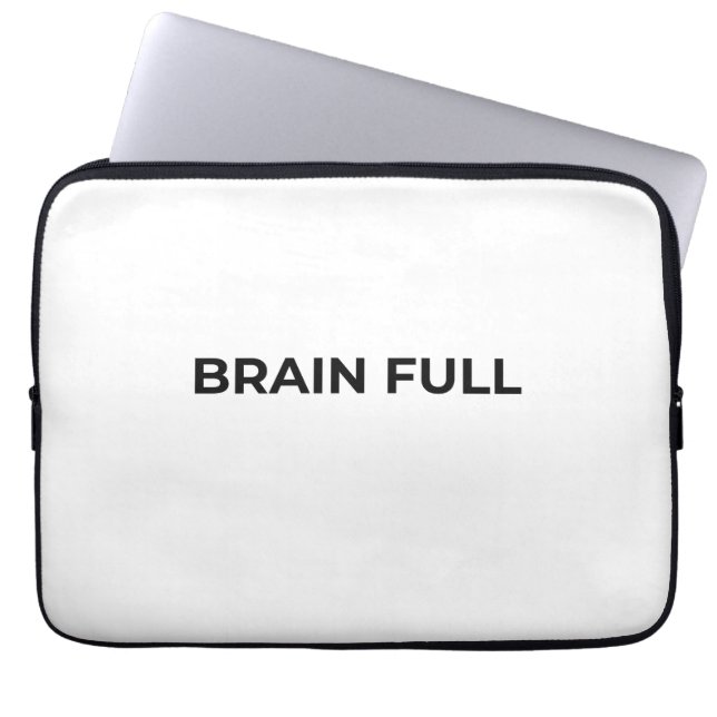 Brain Full Minimalist Professional Laptop Sleeve (Vorderseite)