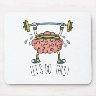 Brain Gym Gehirn Lernen Gehirn Lehrer Lass Uns Tun Mousepad