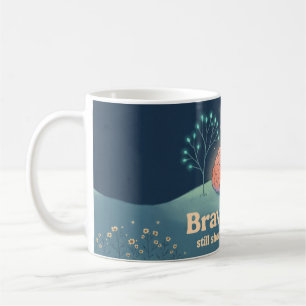 Brain Hill Neuron Bäume Gouache Stil Kaffeetasse