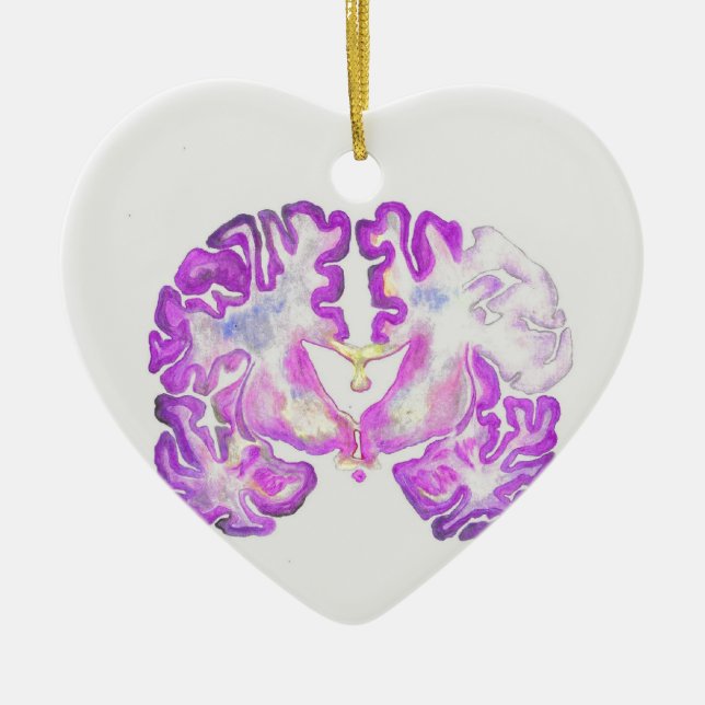 Brain Keramik Ornament (Vorne)