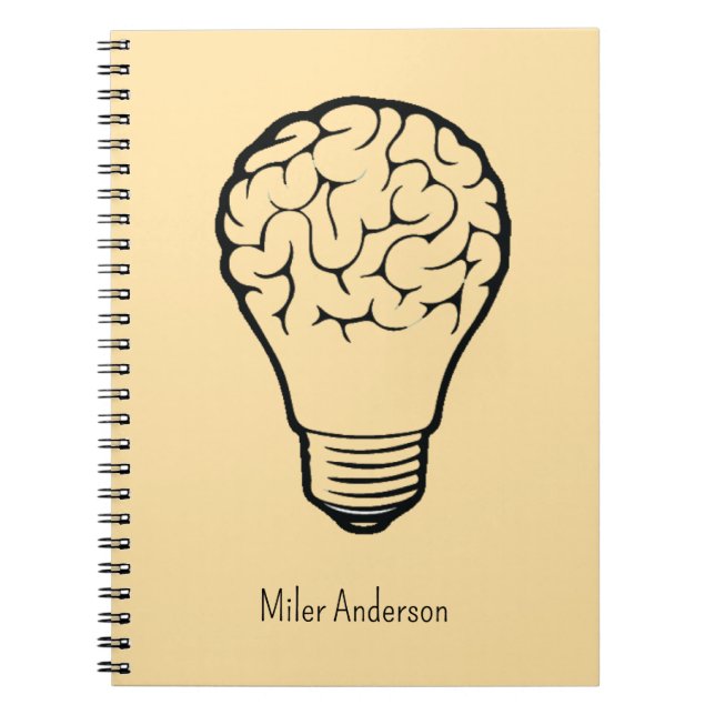 Brain Lamp - Creative Thinking Notebook- Mapping  Notizblock (Vorderseite)