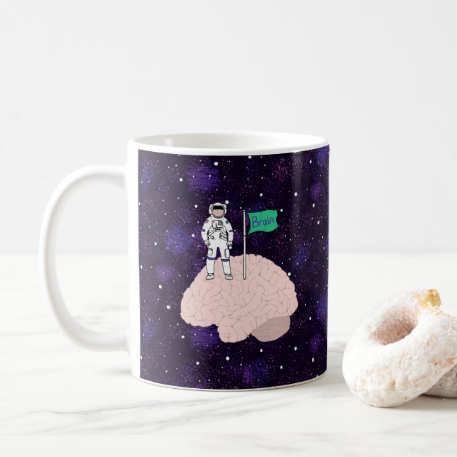 Brain Landing Kaffeetasse (Mit Donut)