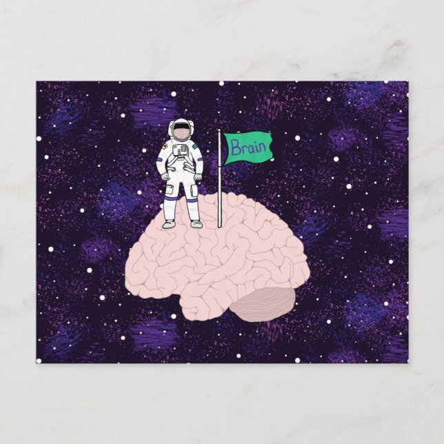 Brain Landing Postkarte (Vorderseite)