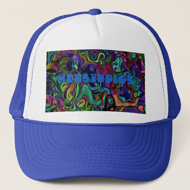 Brain Melt  Trucker Hat Truckerkappe (Vorderseite)