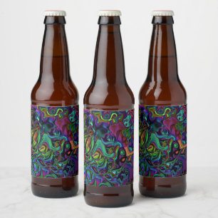 Brain Melt Wine Label Bierflaschenetikett