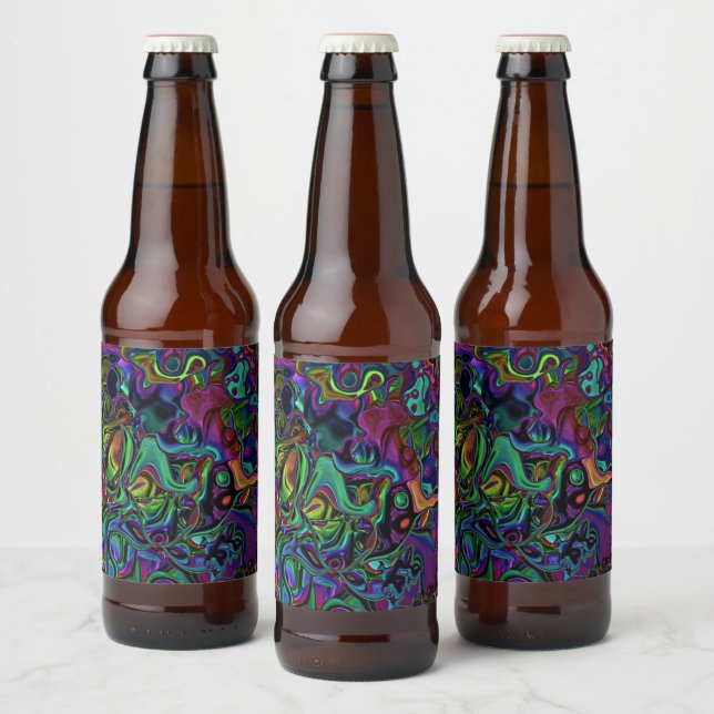 Brain Melt Wine Label Bierflaschenetikett (Flaschen)