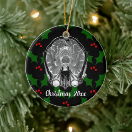 Brain MRI Weihnachten Keramik Ornament