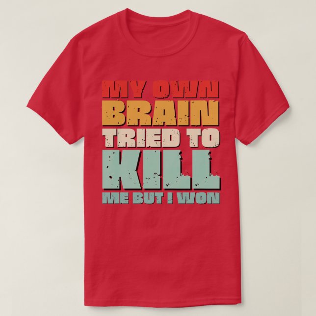 Brain Operation Funny Get Well Erholung Präsentier T-Shirt (Design vorne)