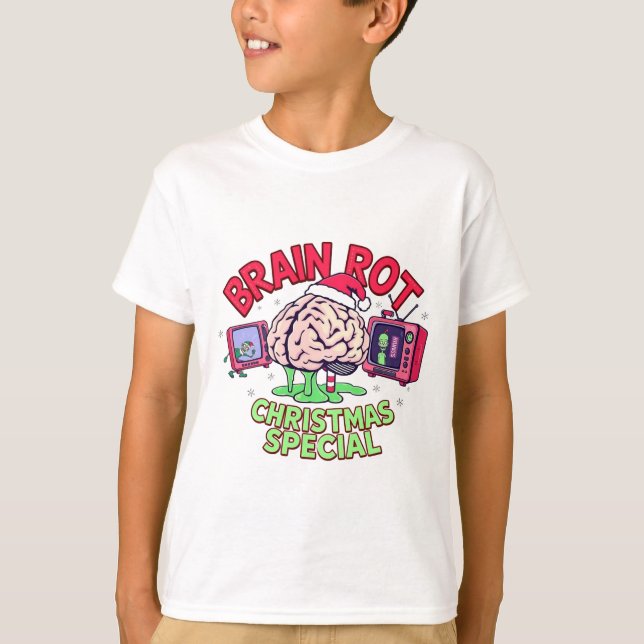 Brain Rot Christmas Special gen Alpha meme T-Shirt (Vorderseite)