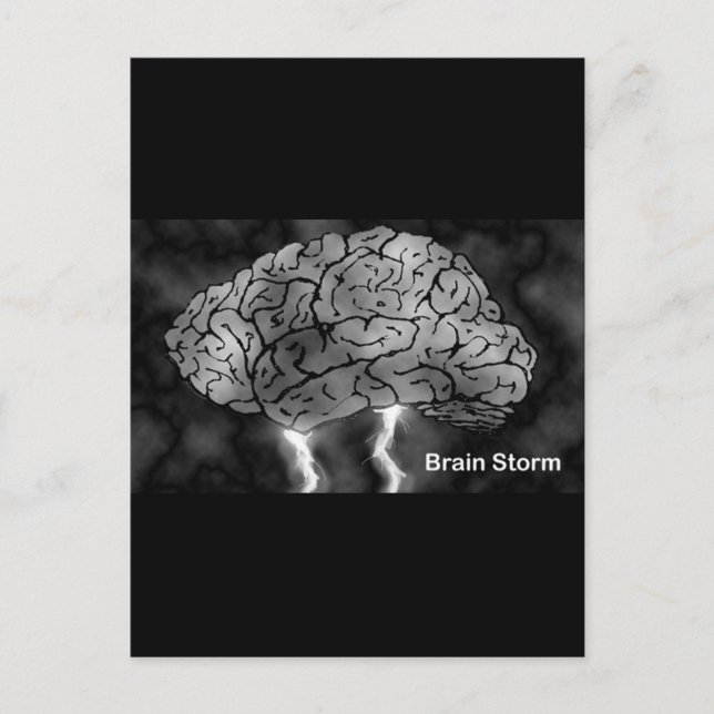 Brain Storm Postkarte (Vorderseite)