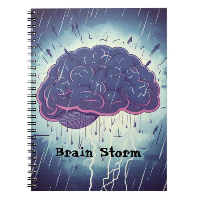 Brain Storm Spiral Notebook Notizblock (Vorderseite)