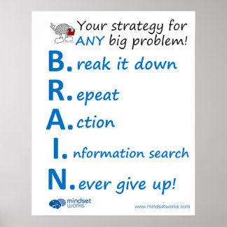 BRAIN Strategy Poster von Mindset Works