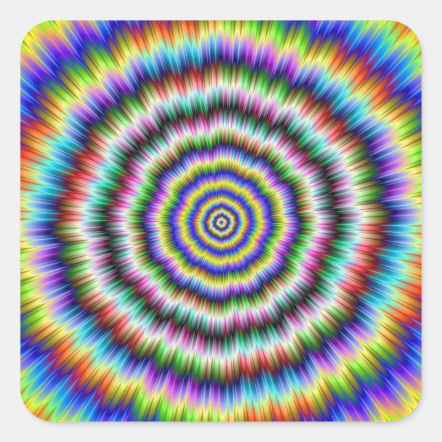 Brain Teaser Quadratischer Aufkleber (Vorderseite)