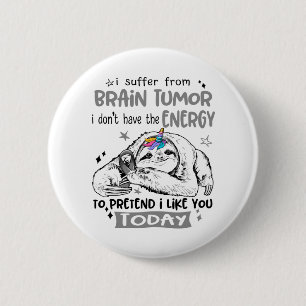 Brain Tumor Awareness Month Ribbon Geschenke Button