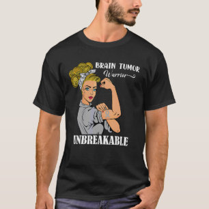 Brain Tumor Awareness Warrior Unbreakable Survivor T-Shirt