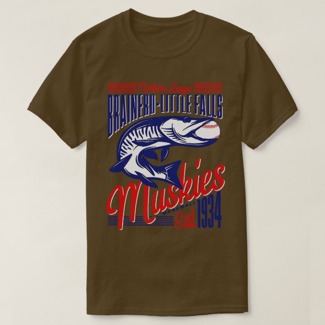 Brainerd Little Falls Muskies T-Shirt (Design vorne)