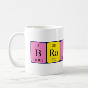 Brainiac Namen-Tasse periodischer Tabelle Kaffeetasse