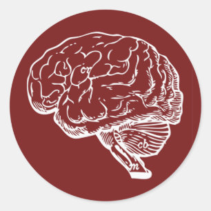 Brainiac Runder Aufkleber