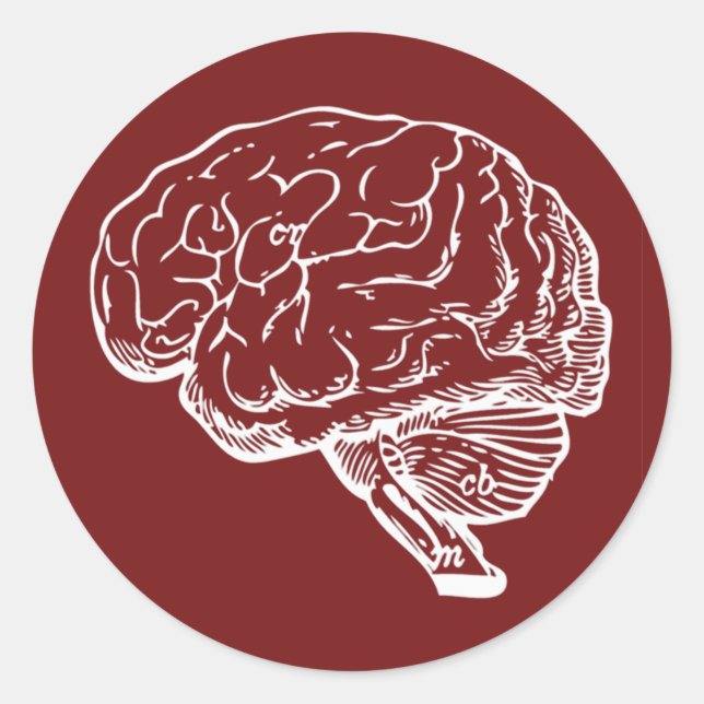 Brainiac Runder Aufkleber (Vorderseite)