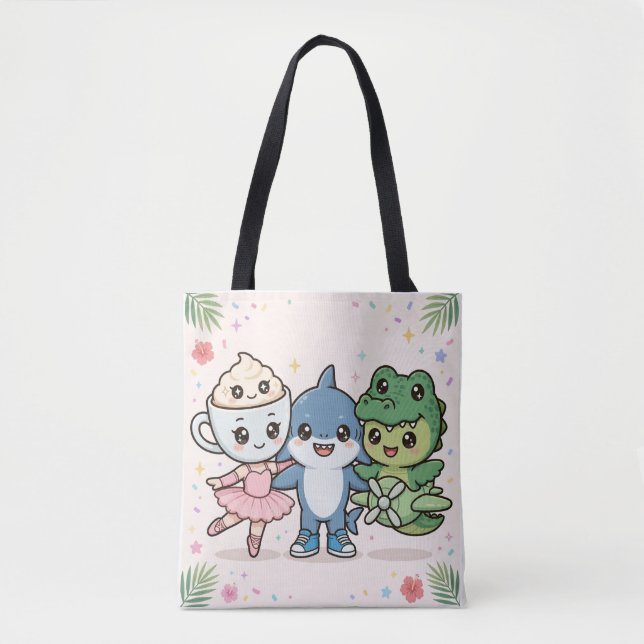  Brainrot Best Friends Squad Tote Tasche (Vorderseite)