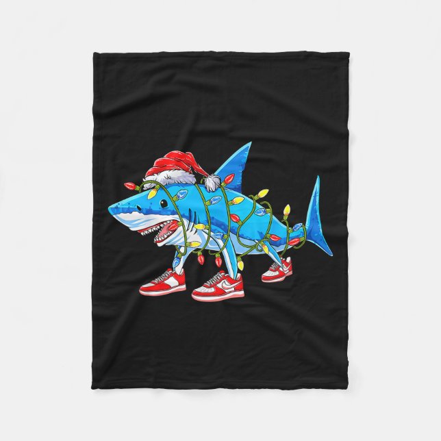 Brainrot Christmas Slang Gen Z Gen Alpha Meme Shar Fleecedecke (Vorderseite)