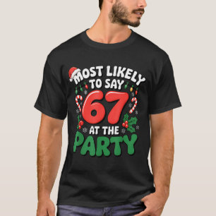Brainrot Lustiges Weihnachten 67 Meme Weihnachten T-Shirt