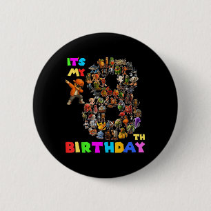 Brainrot Meme Bo zum 8. Geburtstag Button