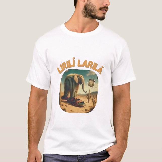 BrainRots Lirili Larila Elephant with Cactus Body T-Shirt (Vorderseite)