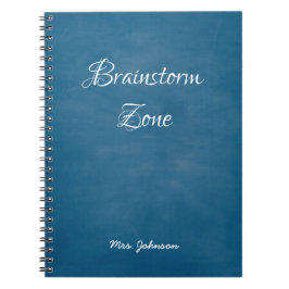 Brainstorm Zone Blue Notebook Notizblock