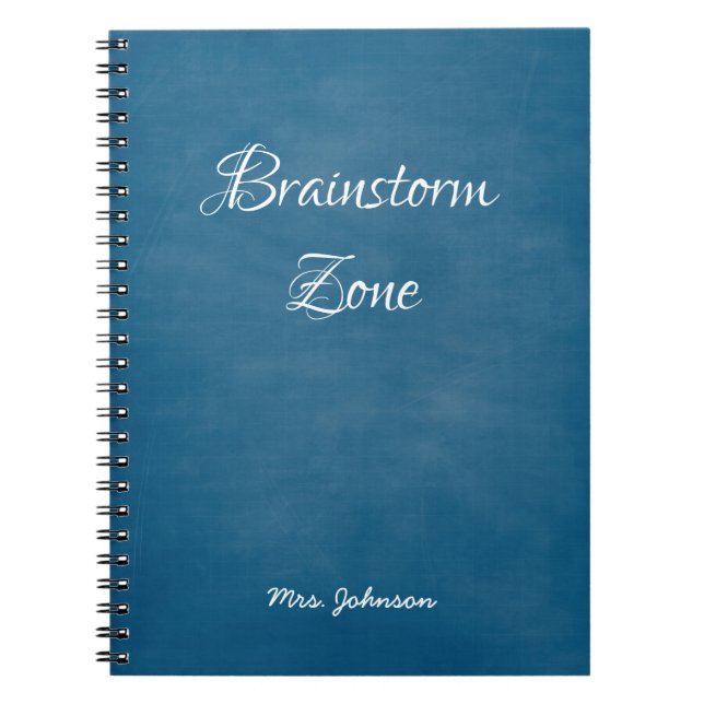Brainstorm Zone Blue Notebook Notizblock (Vorderseite)